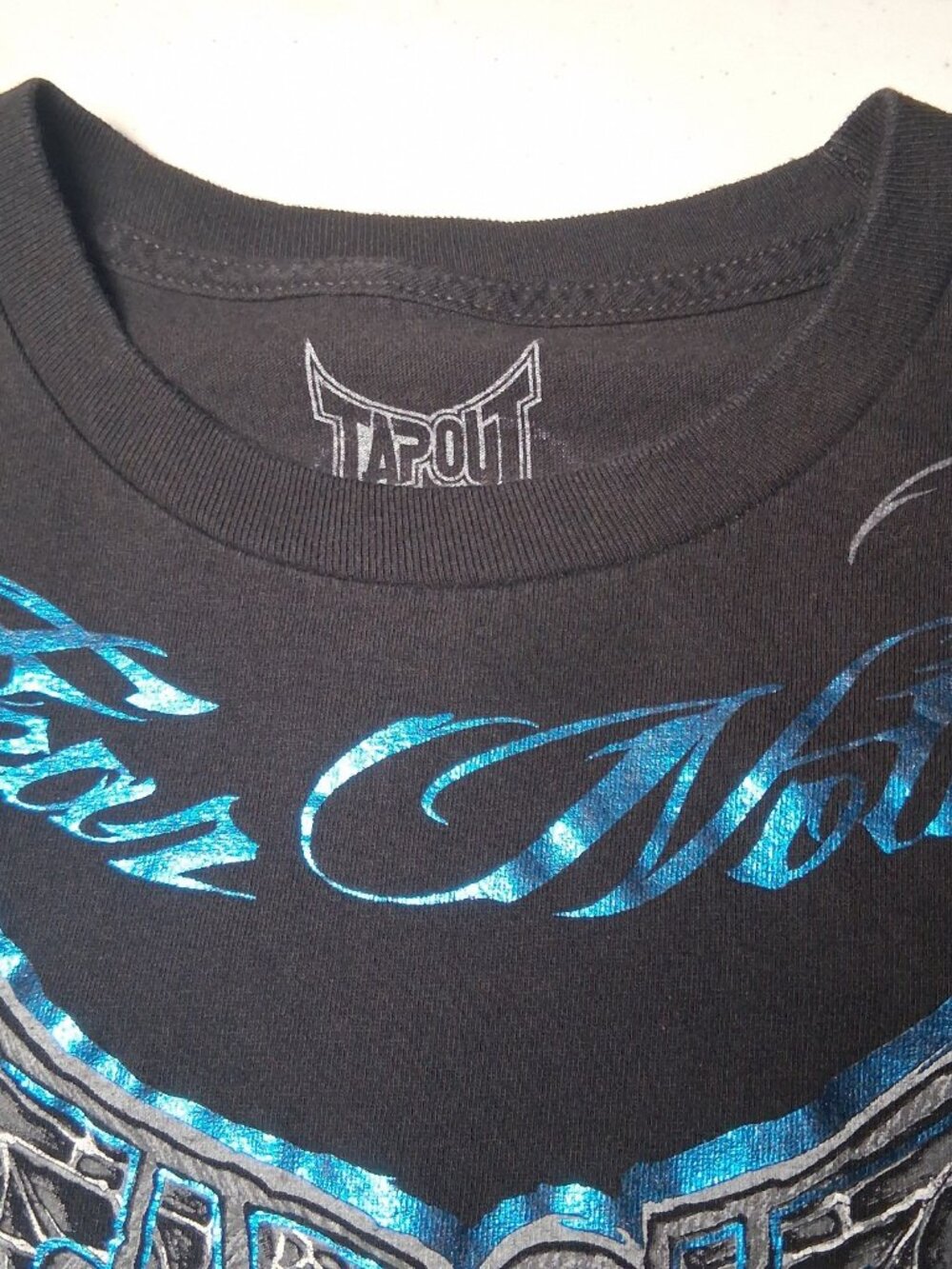 Vintage Y2K Tapout T Shirt Youth L 14/16 Overcome And Over Power Graphic MMA - Picture 7 of 8